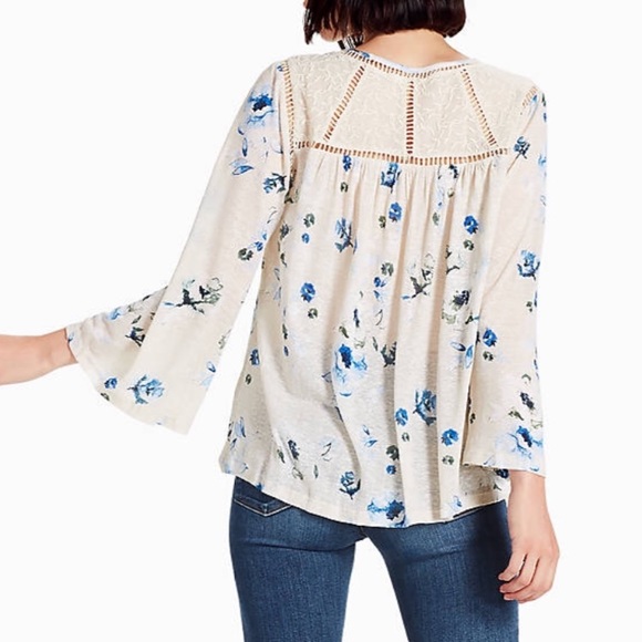 👚HP👚 NWT Lucky Brand plus size boho peasant top - Picture 3 of 8